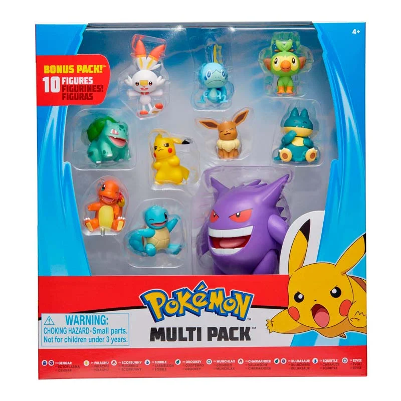 Pokemon battle figur, 10-pak
