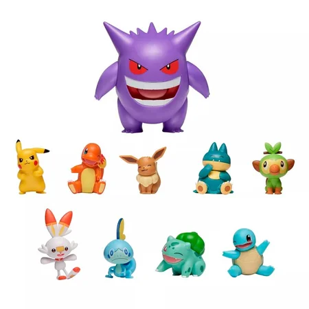 Pokemon battle figur, 10-pak