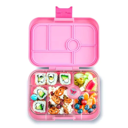 Yumbox Original Madkasse M. 6 Rum, Power Pink/Unicorn Tray