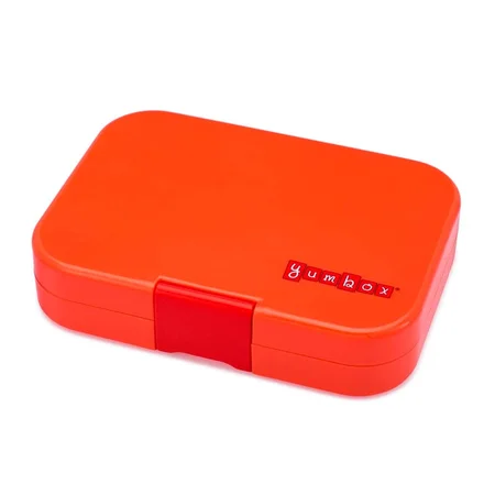 Yumbox Original madkasse m. 6 rum, Safari Orange - Jungle tray