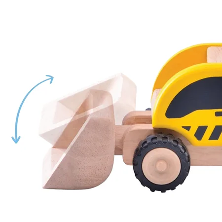 Wonderworld træbil, gummiged