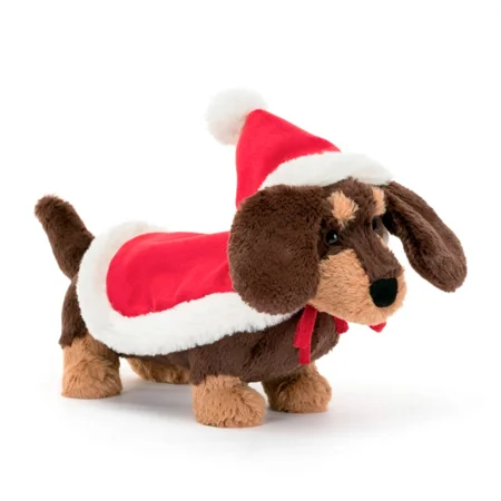 Jellycat Winter Warmer Otto gravhund, 15 cm
