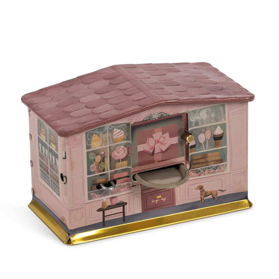 Konges Sløjd tin sparegris. hus