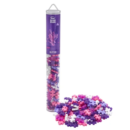 Plus plus glitter mix tube, 100 stk