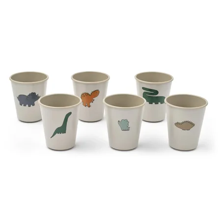 Liewood Lana 6-er Pack Becher, Dinosaurier