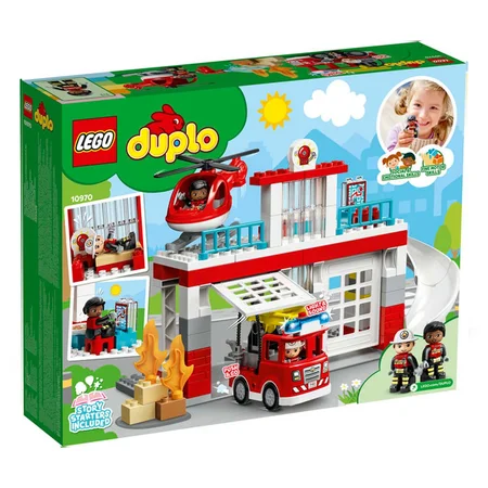 LEGO® DUPLO Brandstation og helikopter