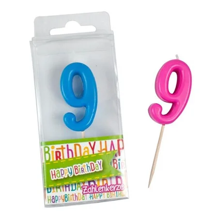 Fødselsdagslys som tal, 9