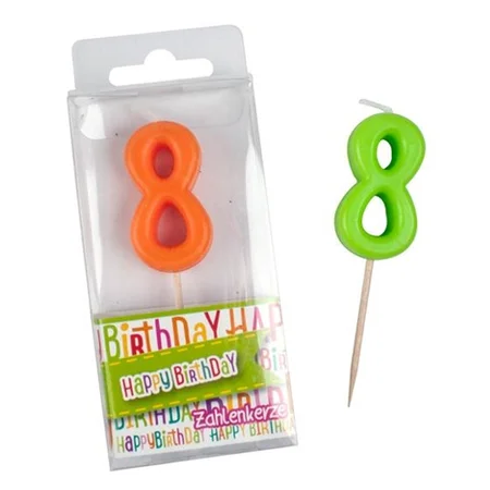 Fødselsdagslys som tal, 8