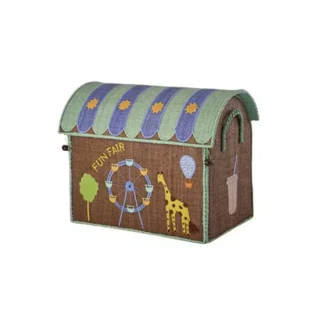 Rice Opbevaringskurv, Fun Fair Blå - Lille