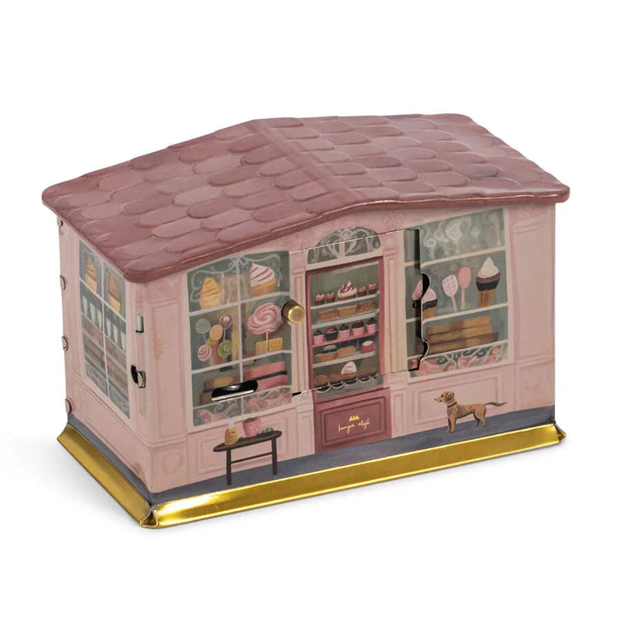 Konges Sløjd tin sparegris. hus