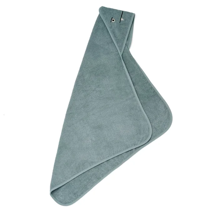 Liewood Augusta håndklæde m hætte, blue fog