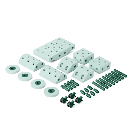 MODU Dreamer Sæt, 33 Dele - Ocean Mint/Forest Green