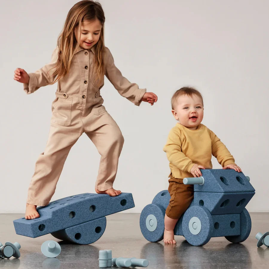 MODU Dreamer Sæt, 33 Dele - Deep Blue/Sky Blue