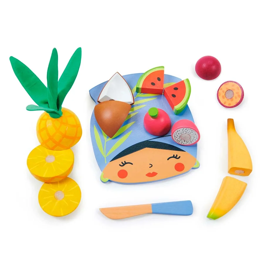 Tender Leaf skærebræt med tropisk frugt