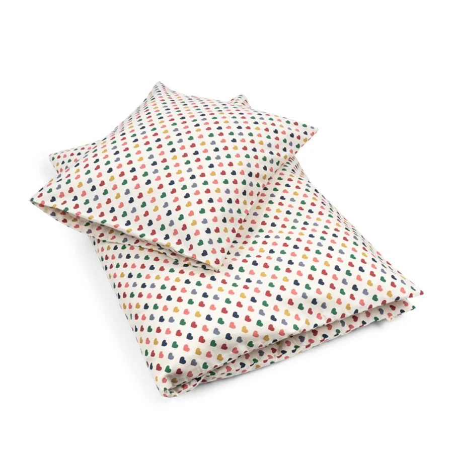 Konges Sløjd junior sengetøj, coeur coloré