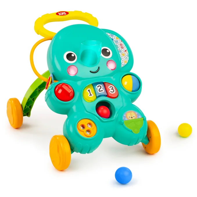 Bright Starts 2-i-1 aktivitetsgåvogn med bolde, Stroll 'n Roll™