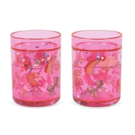 Konges Sløjd 2 pak glitter kopper, rainbow bow