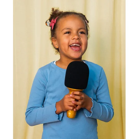 Lalarma Glitter Grove Mikrofon, Guld