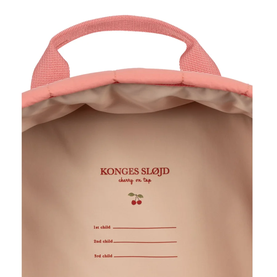 Konges Sløjd Juno quilted rygsæk, strawberry ice