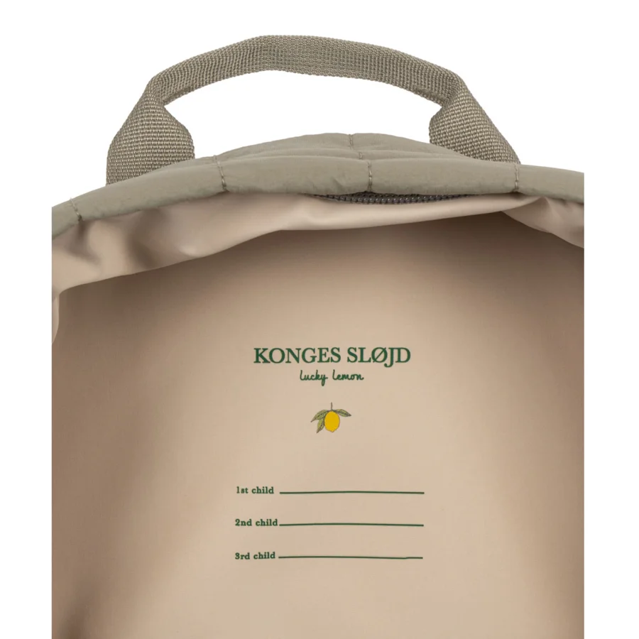 Konges Sløjd Juno quilted rygsæk, laurel oak