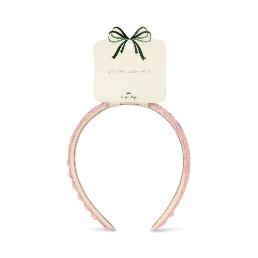 Konges Sløjd Hårbøjle Hjerte Broderi, Buttercream