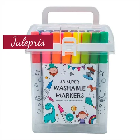 Børnenes Kartel x Kleines Karussell 48 Super Washable Markers