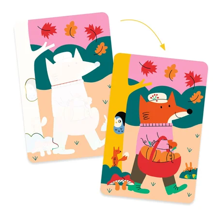 Djeco magisk vandmalebog, årstiderne