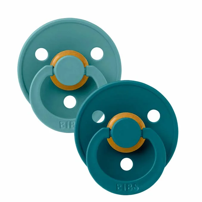 BIBS 2 pak, rund sut, str 1 - island sea / forest lake