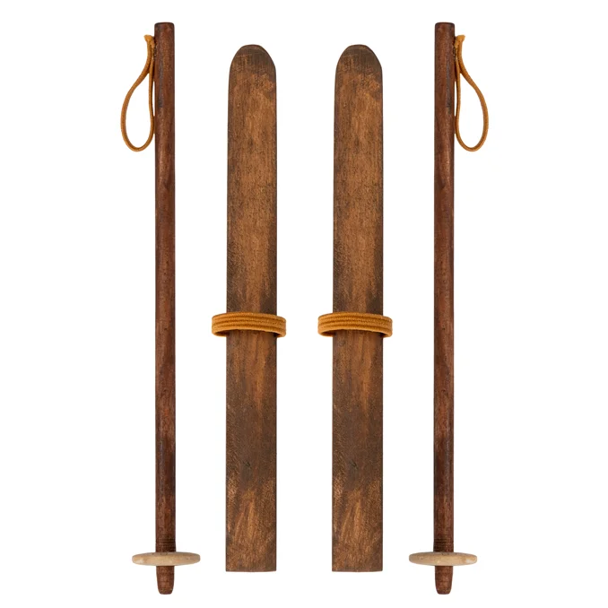 Maileg Ski og skistave, Mor & Far mus