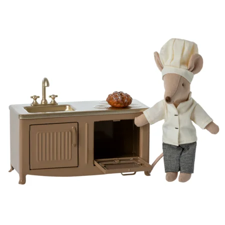 Maileg Køkken, Mus - Lys brun