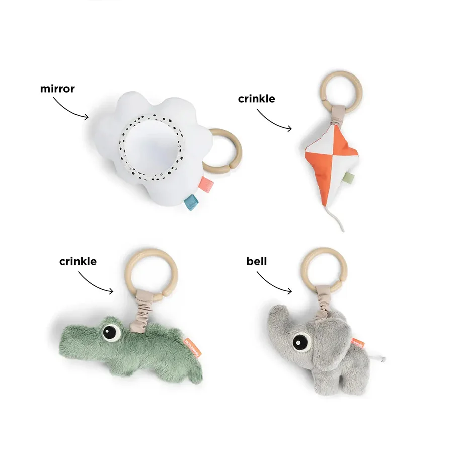 Done by Deer Aktivitetslegetæppe, Blå