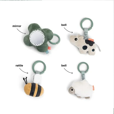 Done by Deer Aktivitetslegetæppe, Tiny Farm Green