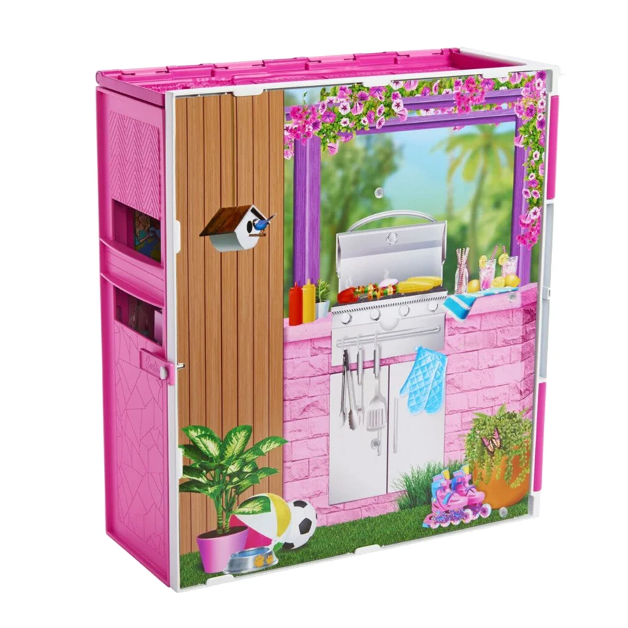 Barbie sammenfoldelig dukkehus, Barbie og legesæt