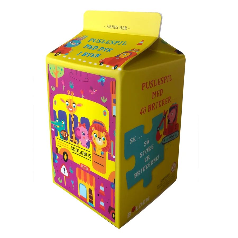 Mælkekarton-puslespil, Dyr i byen