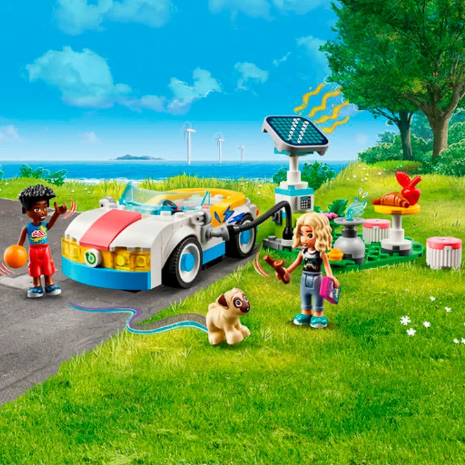 LEGO® Friends, E-Auto mit Ladestation