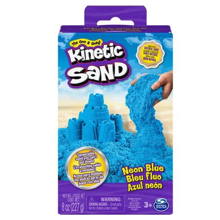 Kinetic Sand neon, blå