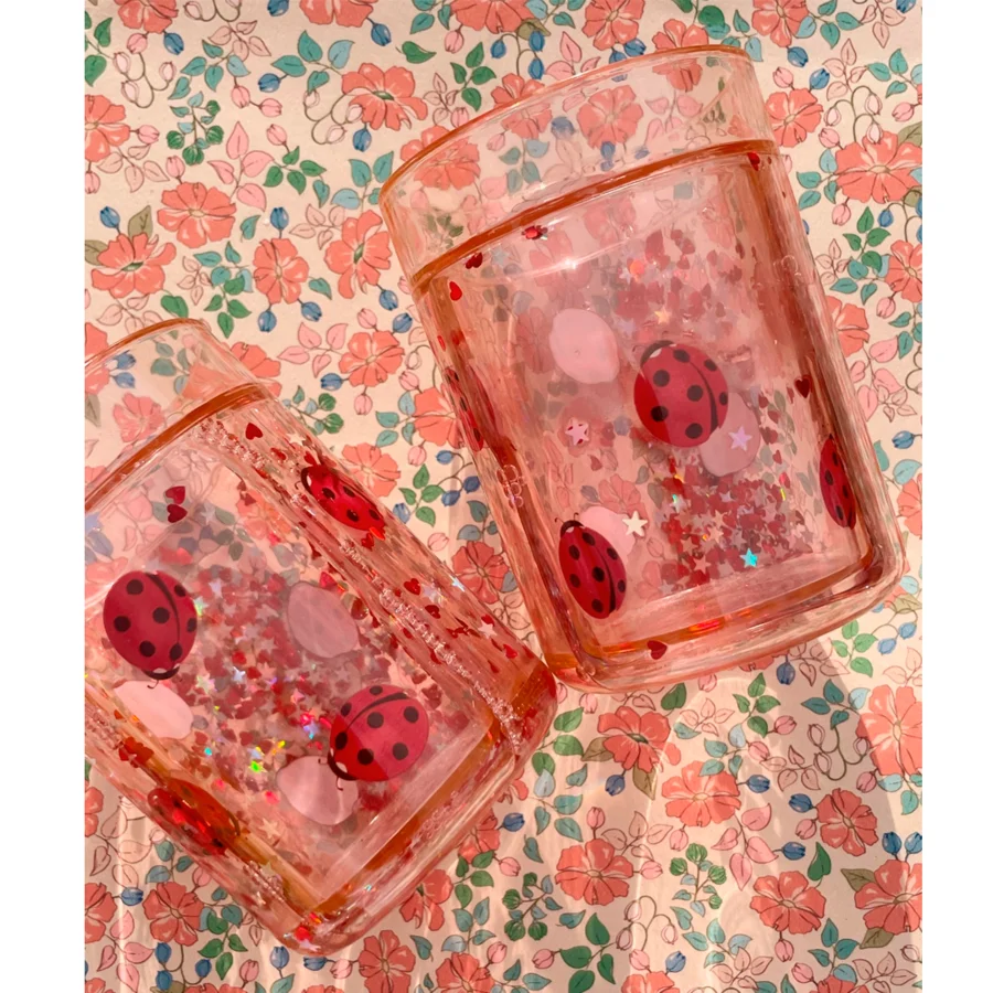 Konges Sløjd 2-pak glitterkopper, Ladybug