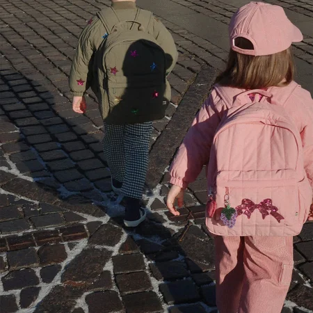 Konges Sløjd Juno Quilted Sequin Rucksack, Rosette