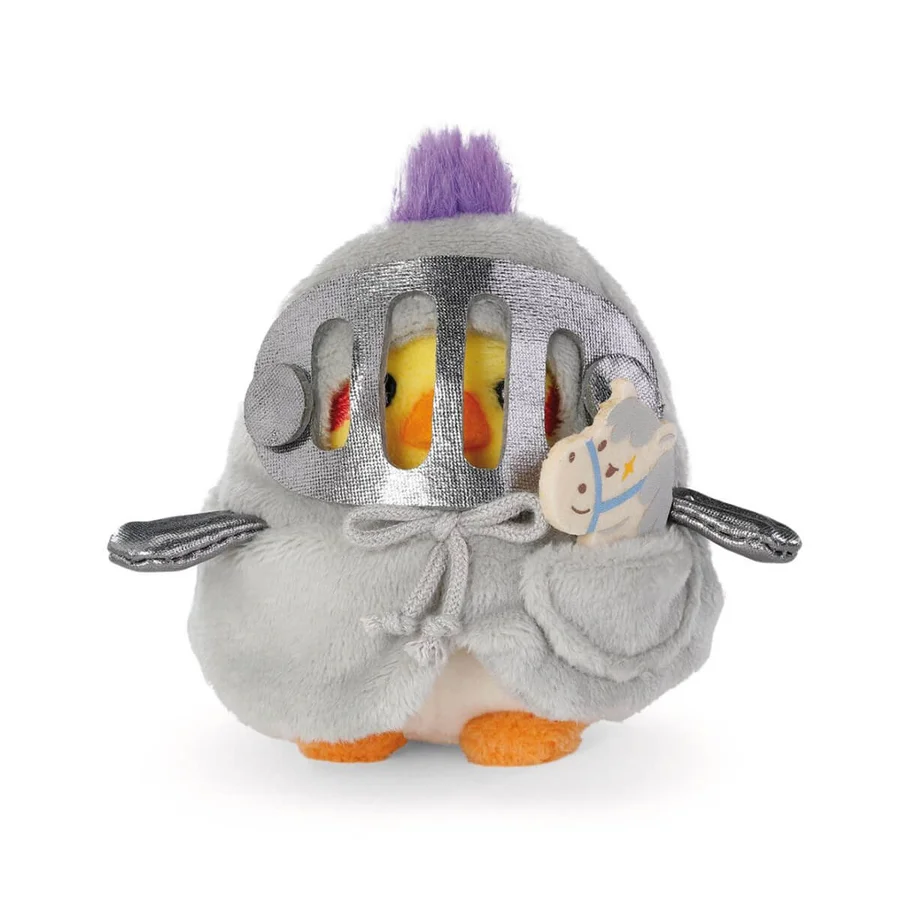 MyMochi Nici Geschenkbox, Nymphensittich Chipsy Pferd/Ritter Kleidung – 8 cm