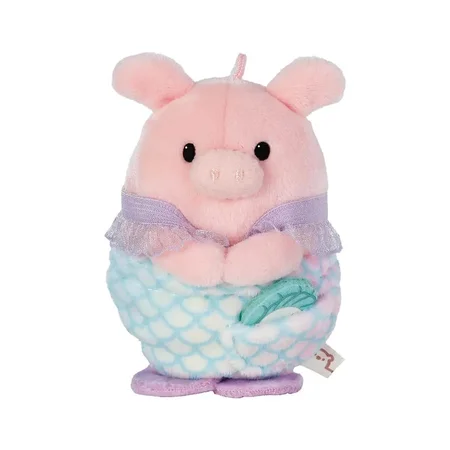 MyMochi Gaveæske, Gris Med Strandskal/Havfrue Tøj - 8 Cm