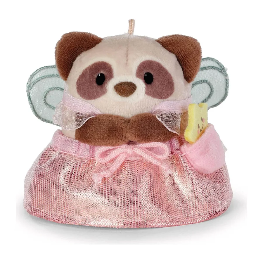 MyMochi Nici Gaveæske, Vaskebjørn Rakuma Med Tryllestav/Fe Tøj - 8 Cm