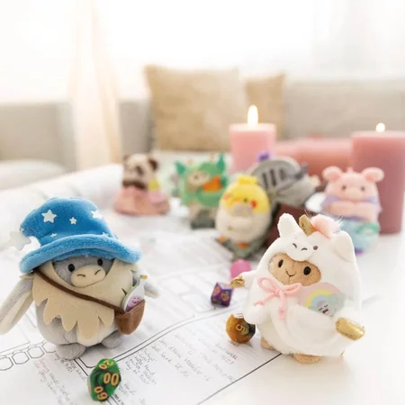 MyMochi Gaveæske, Får Med Regnbue/Enhjørninge Tøj - 8 Cm