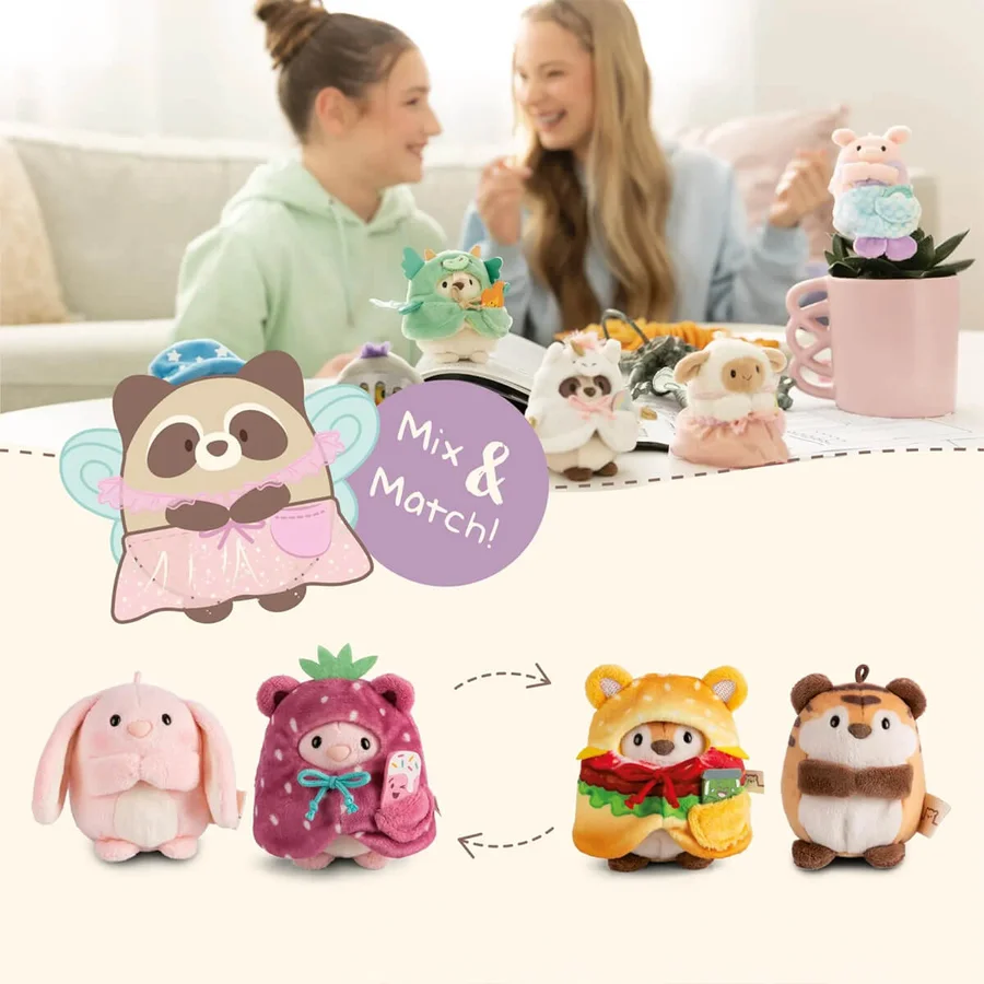 MyMochi Geschenkbox, Schweinchen mit Muschel/Meerjungfrauenkleid – 8 cm