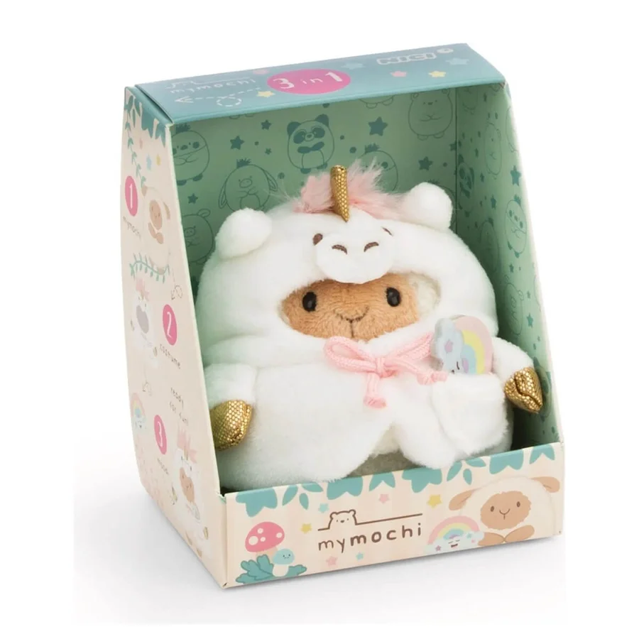 MyMochi Gaveæske, Får Med Regnbue/Enhjørninge Tøj - 8 Cm