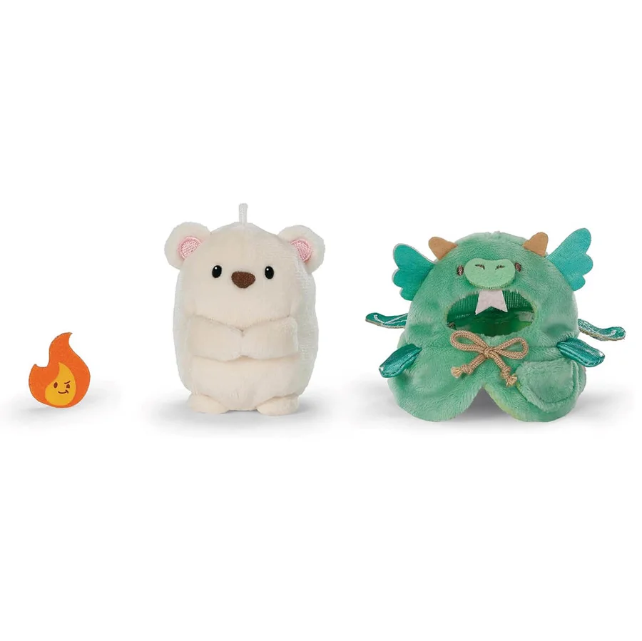 MyMochi Nici Gaveæske, Isbjørn Snono Med Flamme/Drage Tøj - 8 Cm