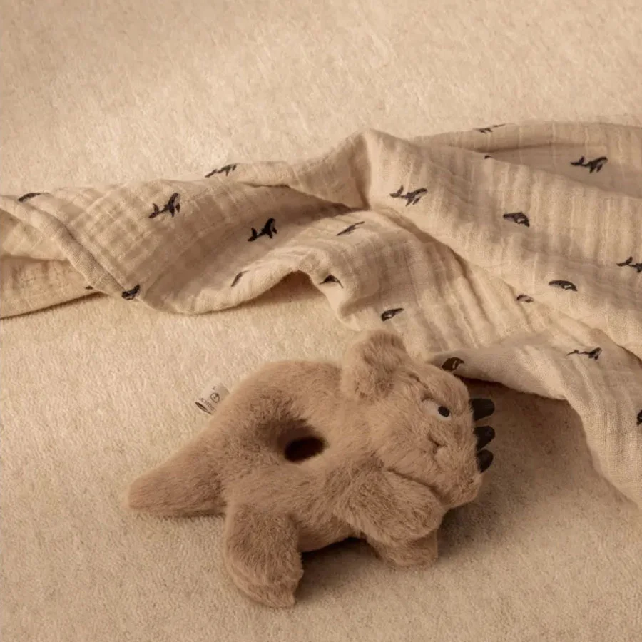 Liewood Lewis Muslin Stofble 2-pak, Mini Whale/Sandy