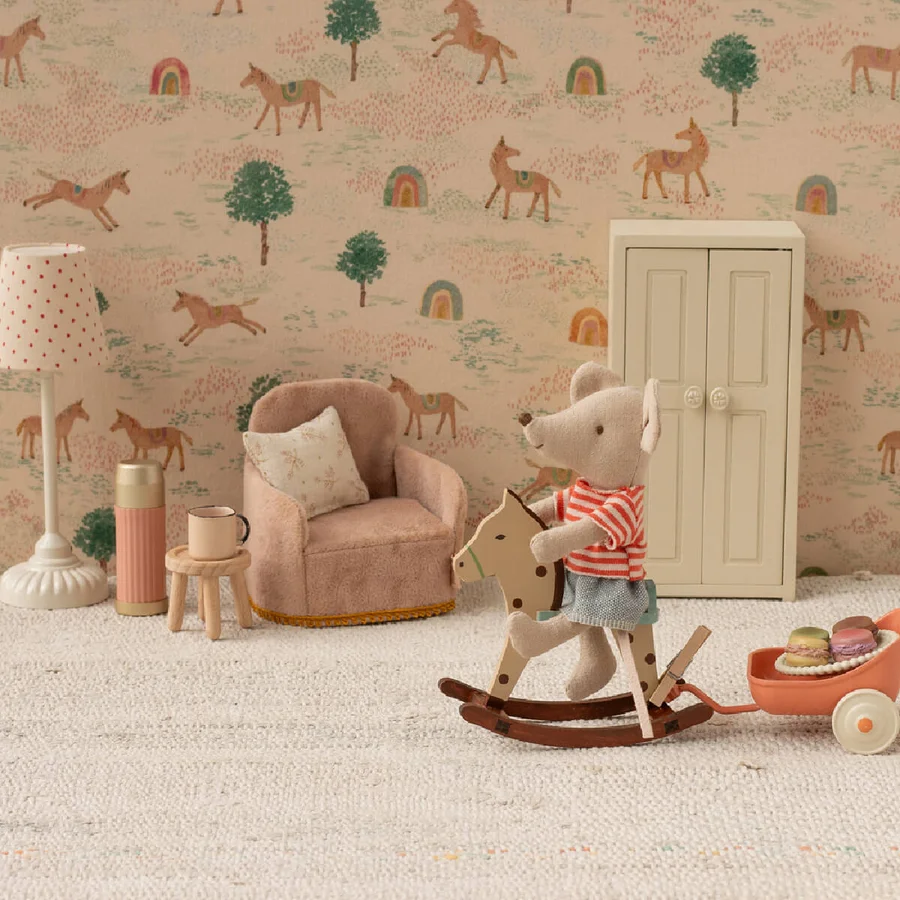 Maileg Gyngehest, Mus - Plettet