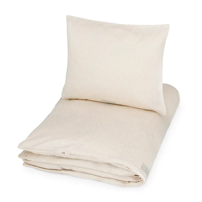 Cam Cam junior sengetøj, classic stripes camel