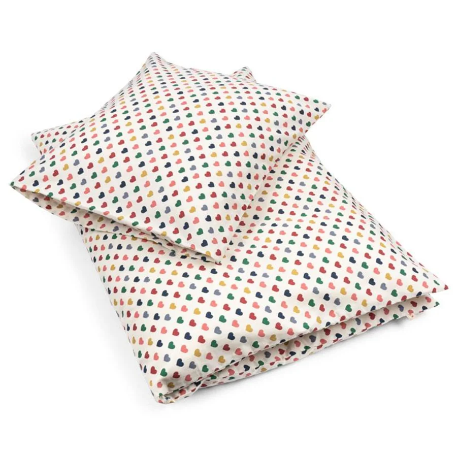 Konges Sløjd voksen sengetøj, coeur coloré