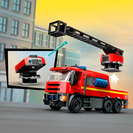 LEGO® City, Feuerwehrstation mit Drehleiterfahrzeug